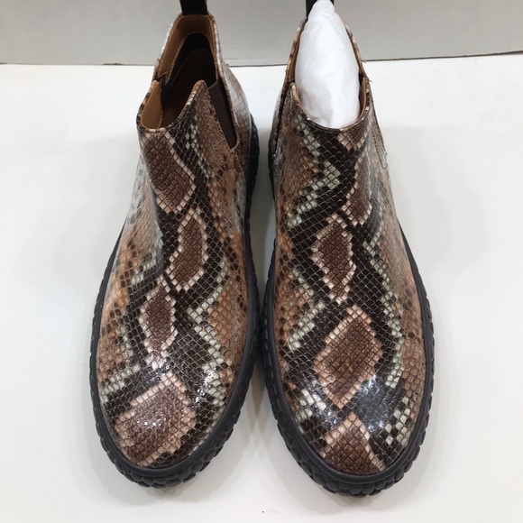 LDP Snake print Leather Pull on Boot - Picture 3 of 7
